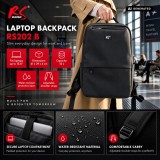 NanoRS Zaino per laptop 15.6 nero 41x29x14 impermeabile RS202 B