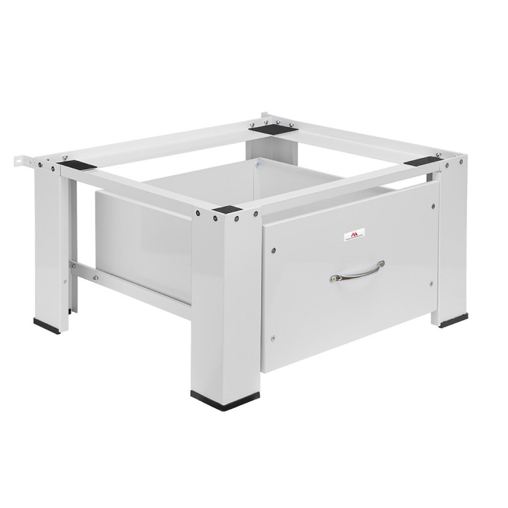 Maclean base per lavatrice / asciugatrice con cassetto carico max 150kg bianco MC-117 W