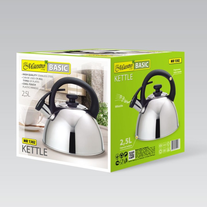 Maestro MR-1302 bollitore 2.5 L Acciaio inossidabile