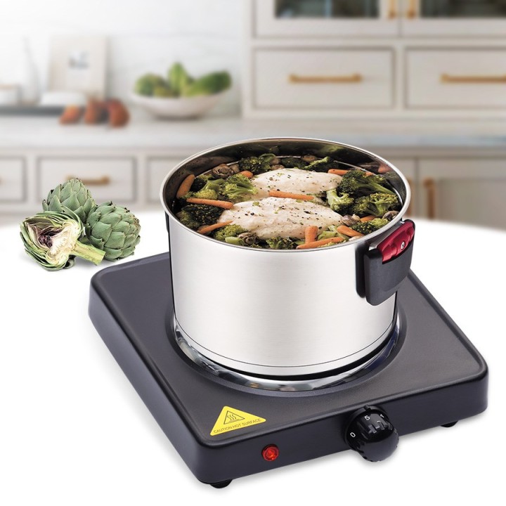 Maestro MR-771-1 piastra 1000W nera da bancone piastra sigillata 1 zona
