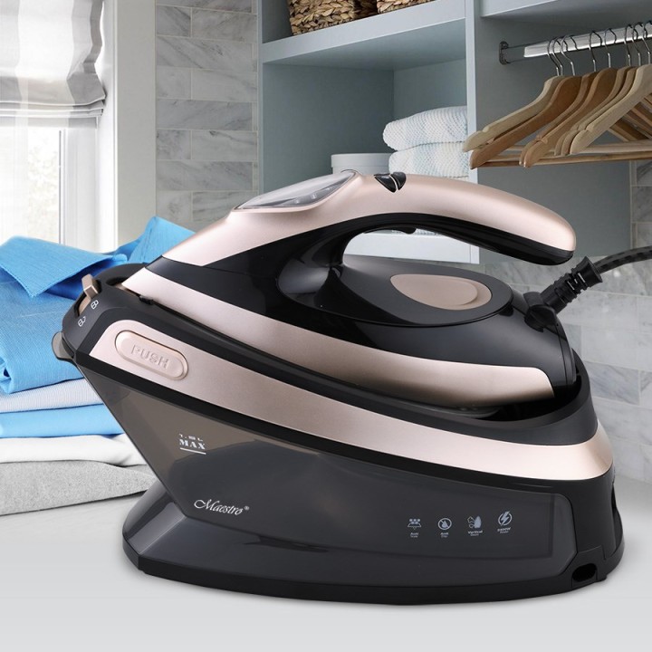 Maestro MR-320C Stazione stirante a vapore 2400 W 1.5 L piastra in ceramica Nero Oro rosa