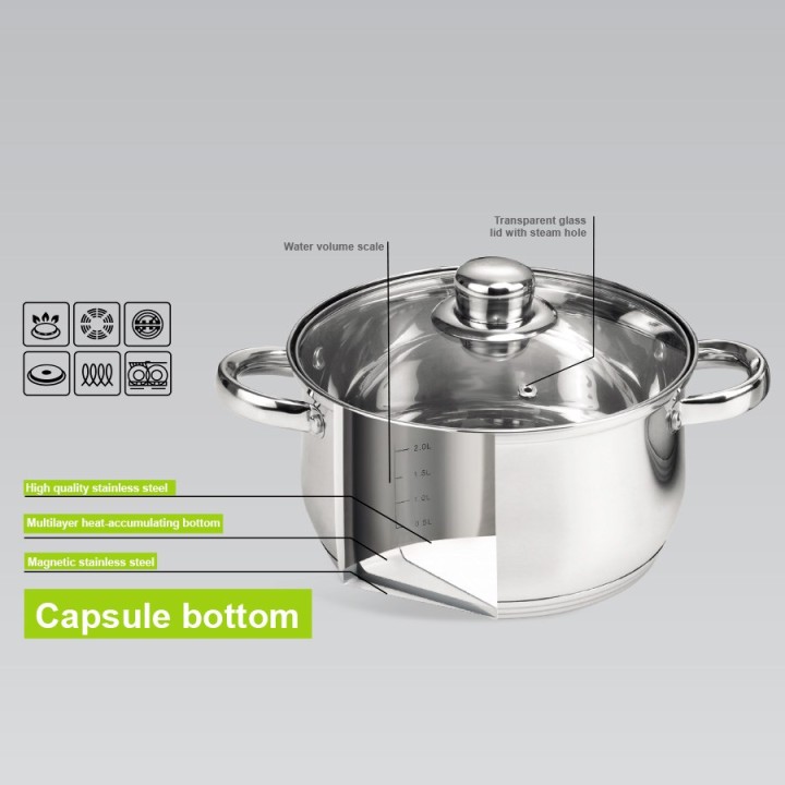 Maestro MR-2020-6XL A Set di pentole da 6 elementi