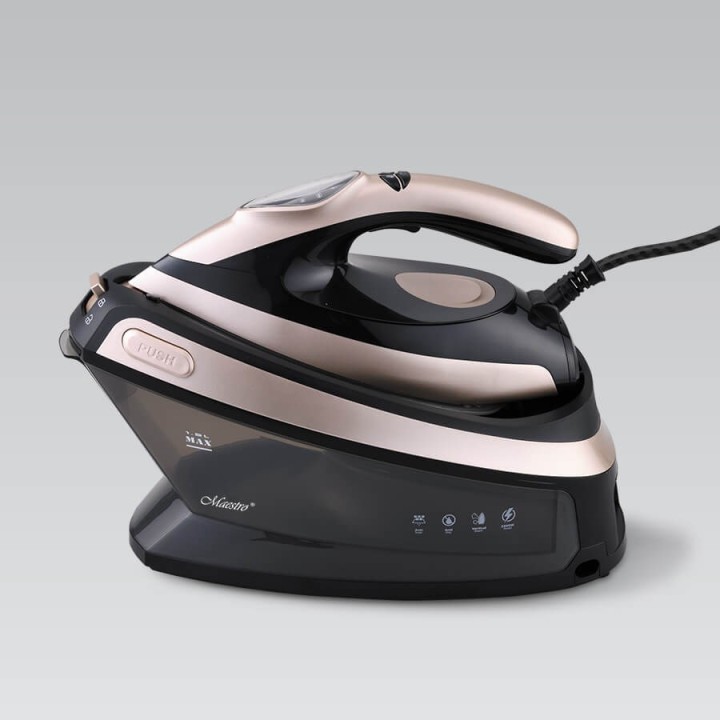 Maestro MR-320C Stazione stirante a vapore 2400 W 1.5 L piastra in ceramica Nero Oro rosa
