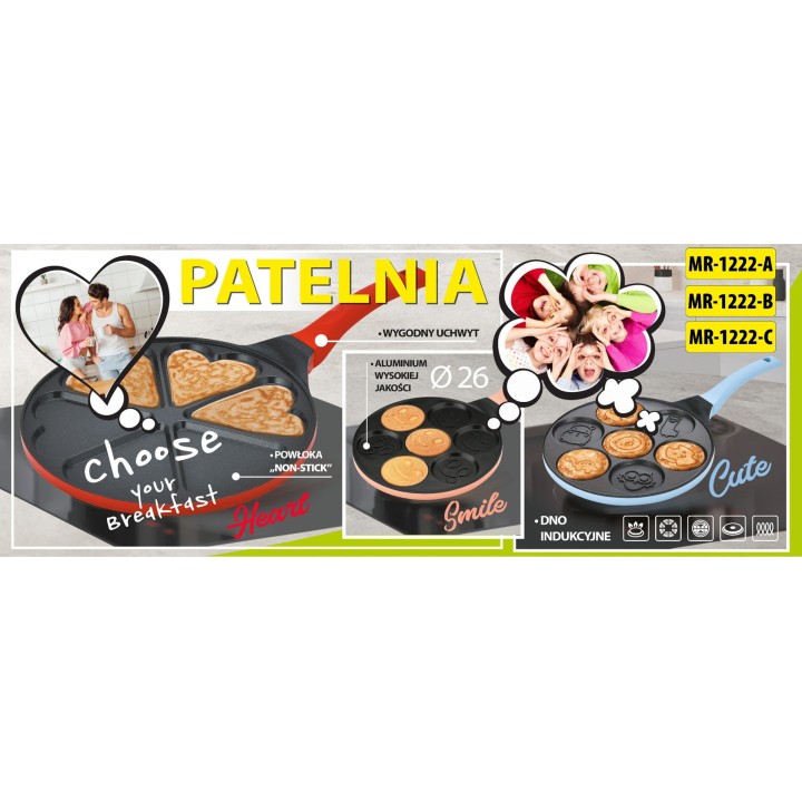 26cm ‘SMILE’ padella per pancake MR-1222-B MAESTRO