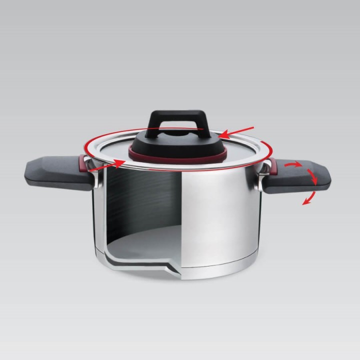 Maestro MR-3530-20 Pentola con manici pieghevoli 3.2 l