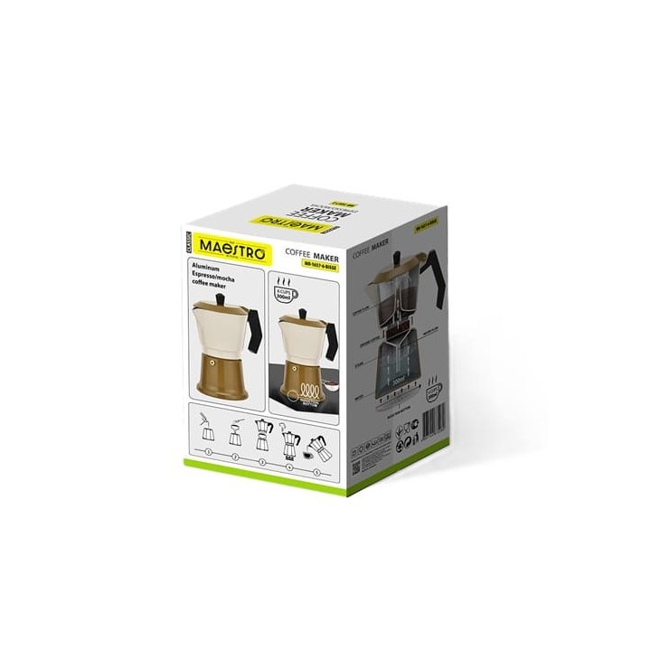 Moka in alluminio MR-1657-6-BEIGE MAESTRO