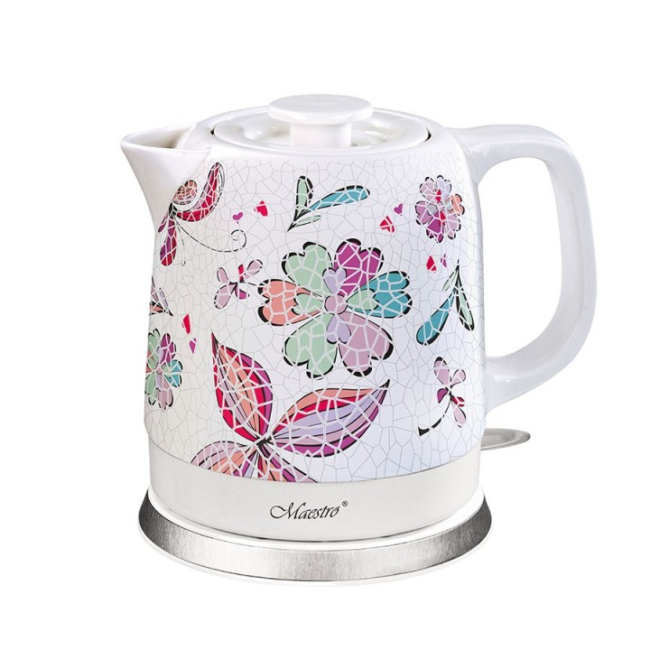 Bollitore elettrico in ceramica MAESTRO MR-068 1 5L 1500W (MR-068-FLOWERS)