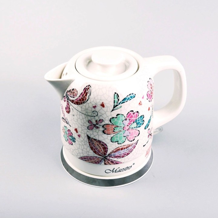 Bollitore elettrico in ceramica MAESTRO MR-068 1 5L 1500W (MR-068-FLOWERS)