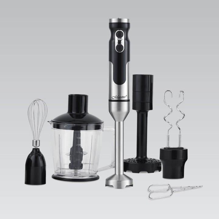 Maestro MR-567 frullatore Frullatore ad immersione 1000 W Nero Acciaio inox