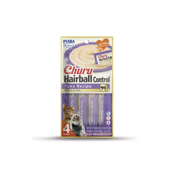 INABA Churu Hairball Tonno snack per gatti - 4x14 g