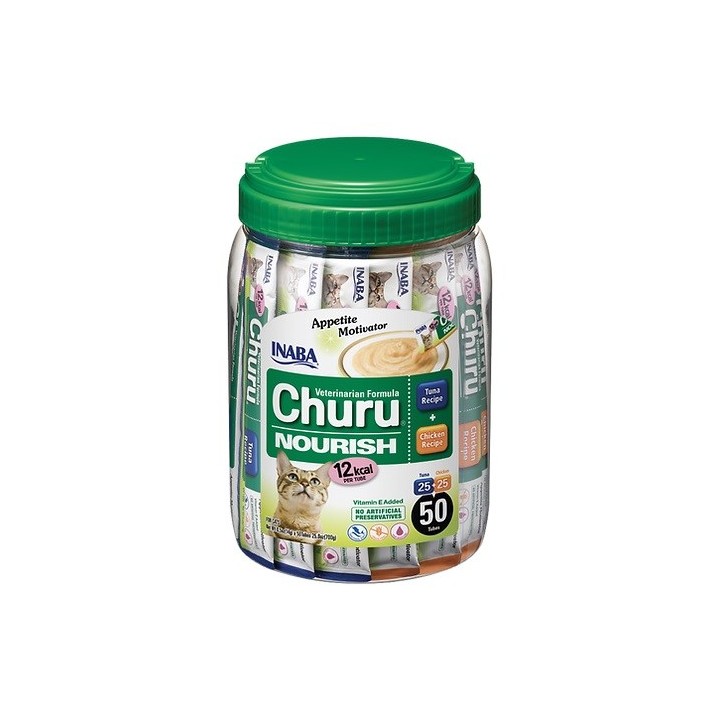 INABA Churu Nourrish Pollo e tonno - snack per gatti - 50x14 g