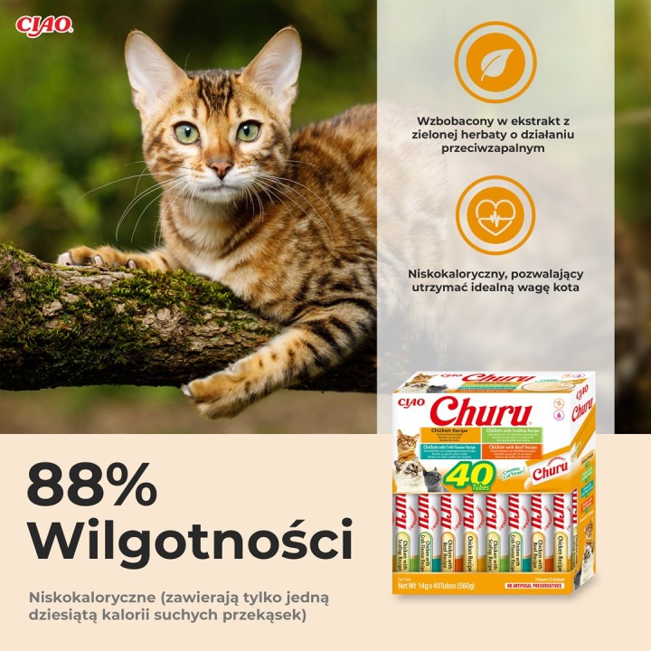 INABA Churu Variety box Pollo - snack per gatti - 40 x 14g
