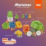 Marioinex mattoncini di costruzione Mini Waffle – City: camion della raccolta rifiuti 148 pezzi