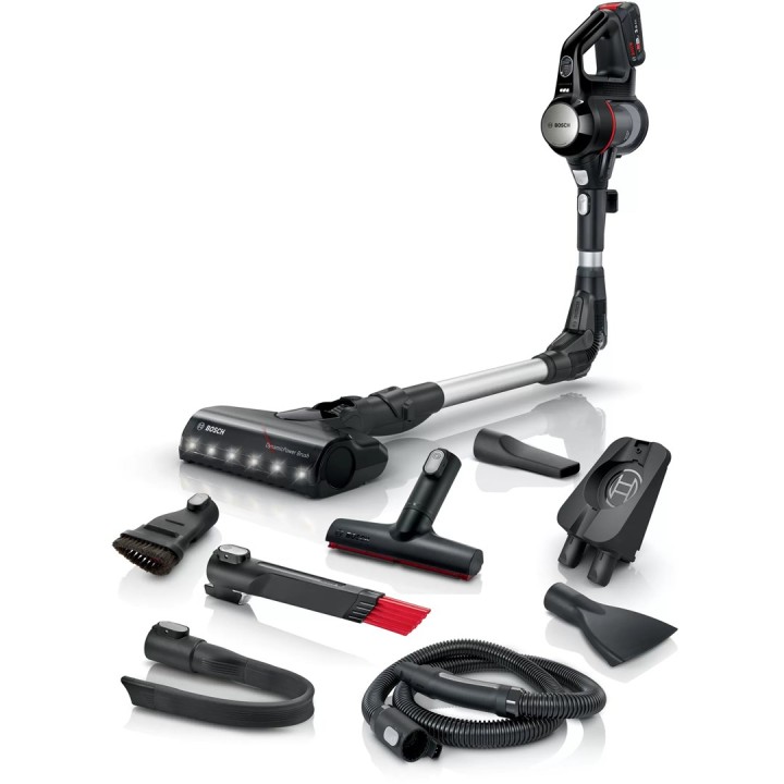 Bosch BCS711PET Scopa aspirante batteria secco senza sacchetto 0.3 L nero rosso 3 Ah