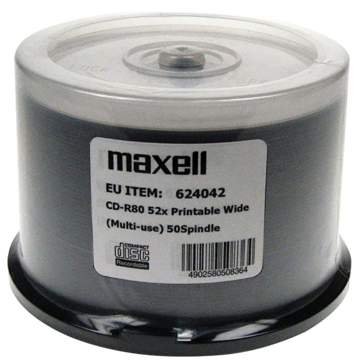 MAXELL CD-R 700MB 50 pz 52x80 min spindle CD-R per stampa