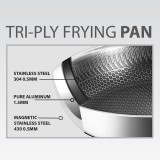 Padella con coperchio MAESTRO MR-1216 24 cm (MR-1216-24)