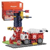 Marioinex mattoncini di costruzione Mini Waffle – City: caserma dei vigili del fuoco 280 pezzi