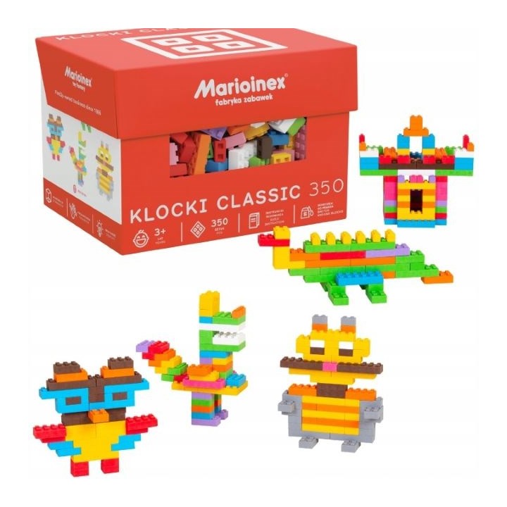 Marioinex mattoncini di costruzione Mini Waffle Classic 350 pezzi