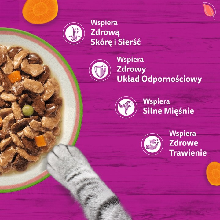 WHISKAS Tasty Mix Chef's Selection in Sauce – cibo umido per gatti – 40x85g