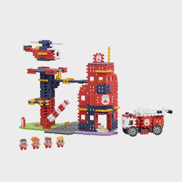 Marioinex mattoncini di costruzione Mini Waffle – City: caserma dei vigili del fuoco 280 pezzi
