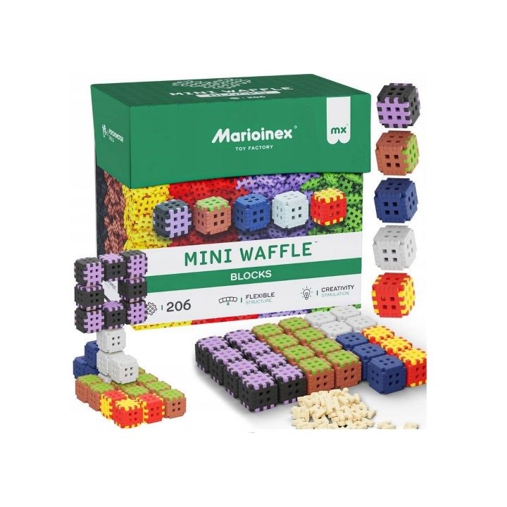 Marioinex Mini Waffle mattoncini costruzione 206 pezzi