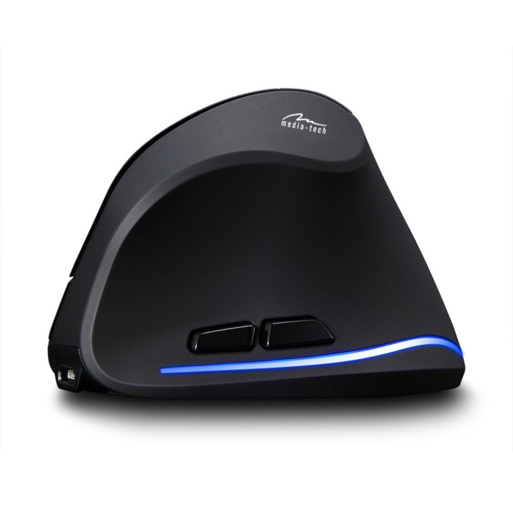 MEDIA-TECH VERTIC RF MT1123 Mouse verticale wireless RF 2400 DPI nero