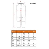 NEO TOOLS HD pantaloni da lavoro con pettorina taglia L/52