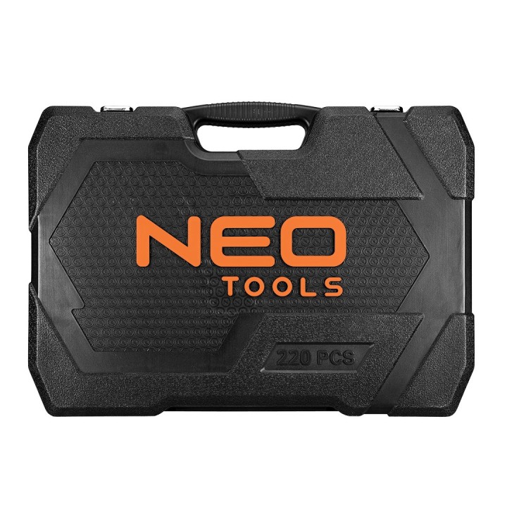 NEO TOOLS Set bussole 1/2 1/3 220 pcs finitura satinata