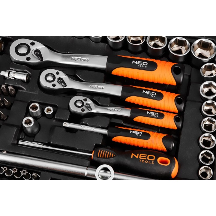 NEO TOOLS Set bussole 1/2 1/3 220 pcs finitura satinata