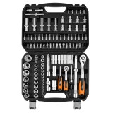 NEO TOOLS Set bussole 1/2 1/4 110 pcs Satin Finish 10-211