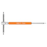 NEO TOOLS T-handle inserti a bussola 2–10 mm set di 10 pezzi con supporto
