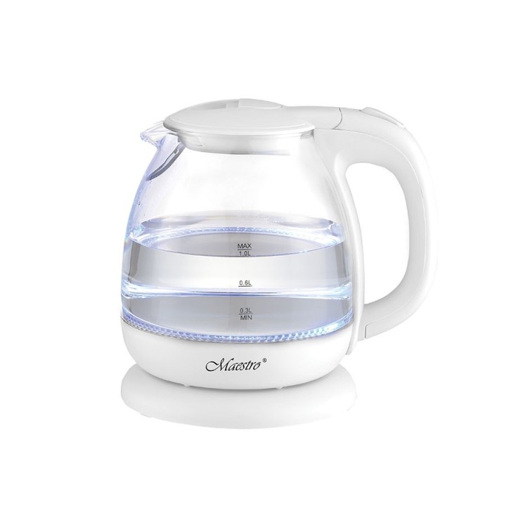 MAESTRO MR-055 Bollitore elettrico 1 L 1100 W (MR-055-WHITE) Bianco