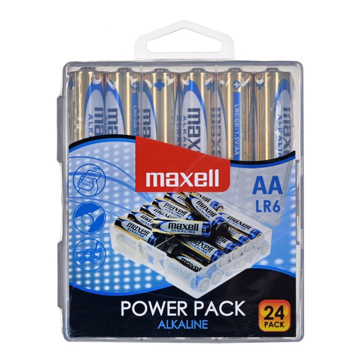 MAXELL Batteria alcalina LR6 VALUE BOX 24 pz