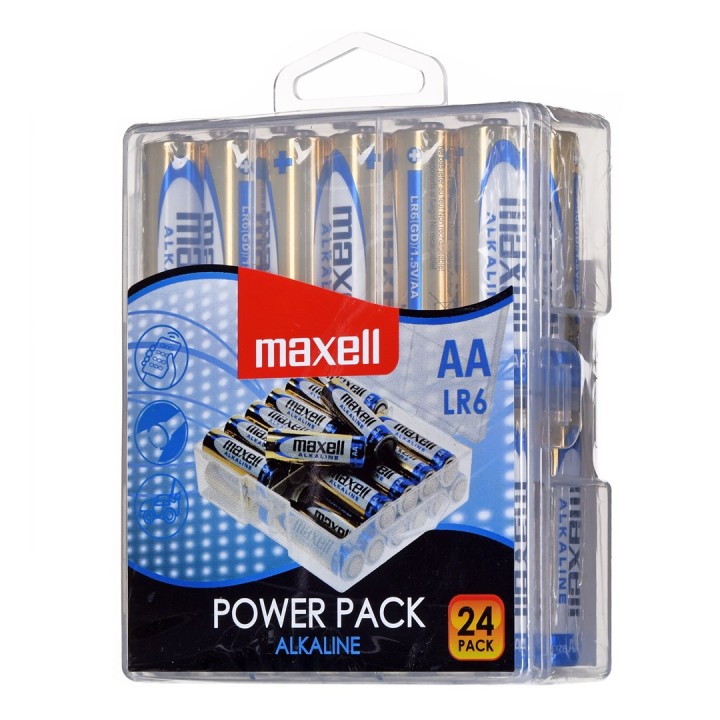 MAXELL Batteria alcalina LR6 VALUE BOX 24 pz
