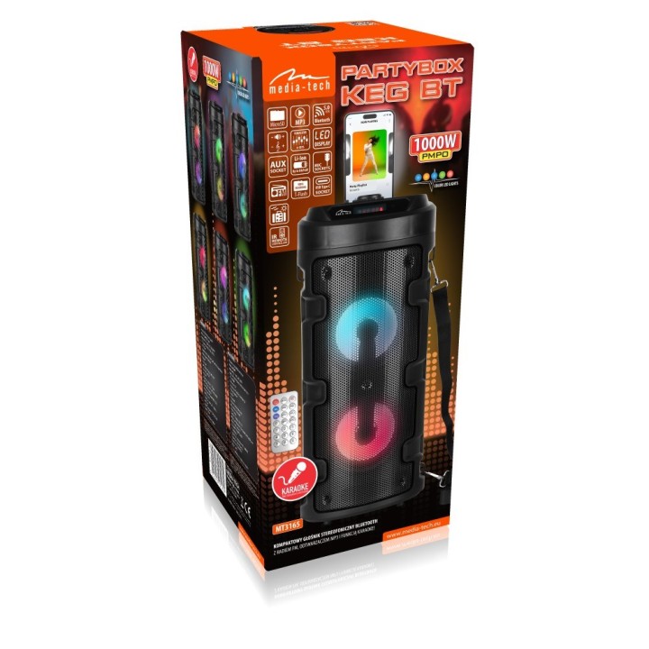PARTYBOX KEG BT MT3165 V2.0 Altoparlante Bluetooth portatile