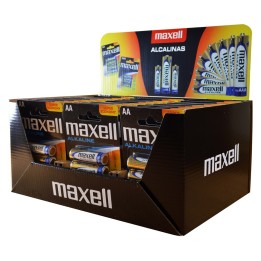 Maxell Alcalina LR6 AA confezione da 4 Display (30 blister packs/120 batterie)