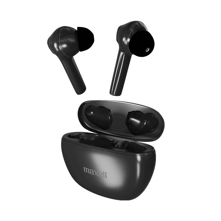 Maxell Cuffie wireless Dynamic+ con custodia di ricarica Bluetooth nero