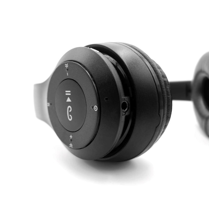 MEDIA-TECH EPSILION BT MT3591 Cuffie wireless Bluetooth 4.2 Microfono Radio FM nero