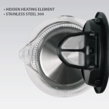 Maestro MR-063-Black Bollitore elettrico in vetro 1 7 L