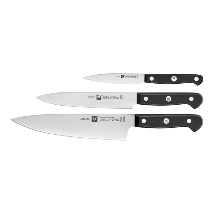 ZWILLING 36130-003-0 Set di 3 coltelli acciaio inossidabile nero 34 x 14 x 3 cm 3 pz set di coltelli