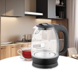 Maestro MR-063-Black Bollitore elettrico in vetro 1 7 L