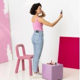 Ecomed 23603 specchio per trucco da tavolo rotondo bianco