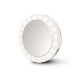 Ecomed 23603 specchio per trucco da tavolo rotondo bianco