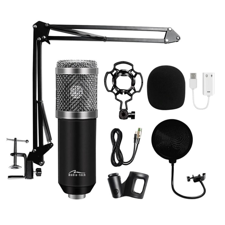 Microfono con kit accessori STUDIO AND STREAMING MICROPHONE MT397S