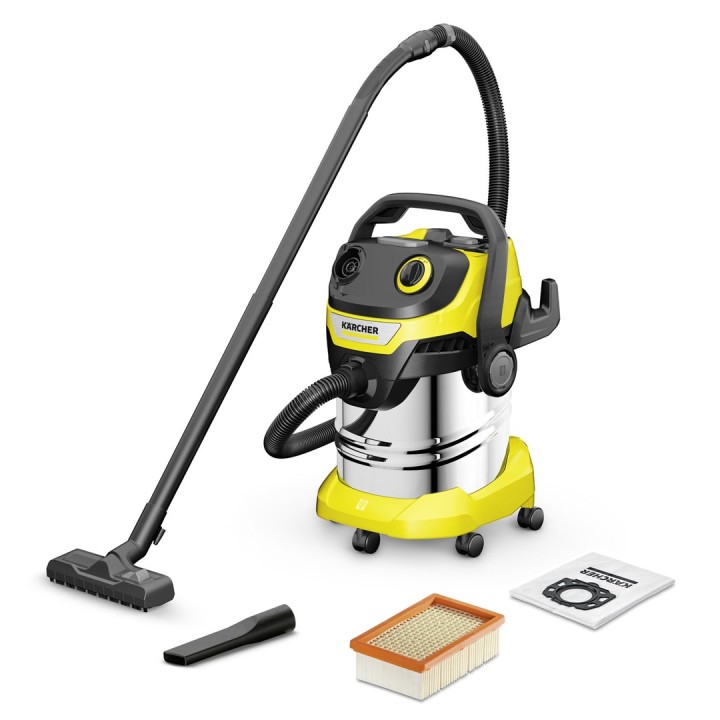 Kärcher WD 5 S V-25/5/22 acciaio inossidabile nero giallo 25 L 1100 W