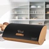 Maestro MR-1775-BLACK bread box Altro Nero Legno Bambù Metallo
