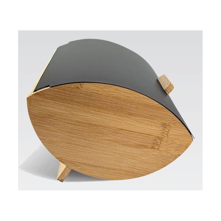 Maestro MR-1775-BLACK bread box Altro Nero Legno Bambù Metallo