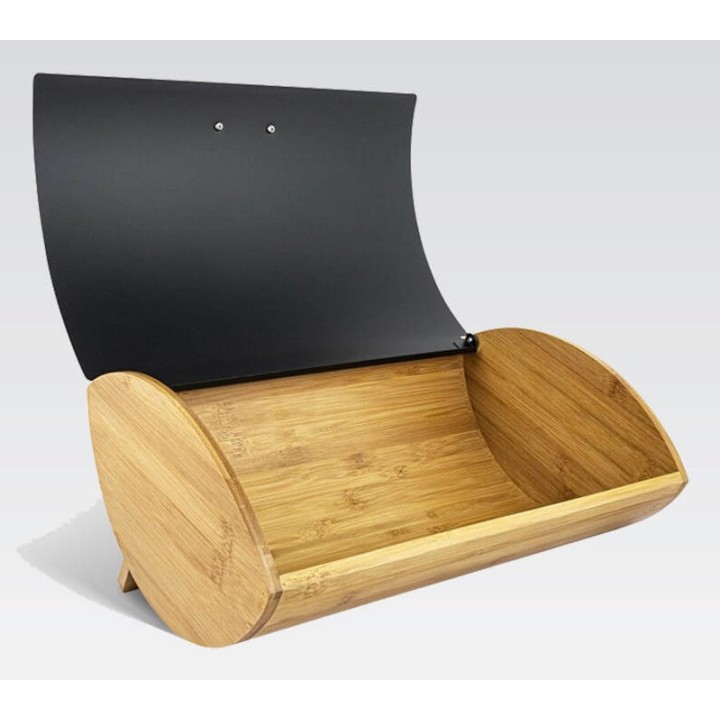 Maestro MR-1775-BLACK bread box Altro Nero Legno Bambù Metallo