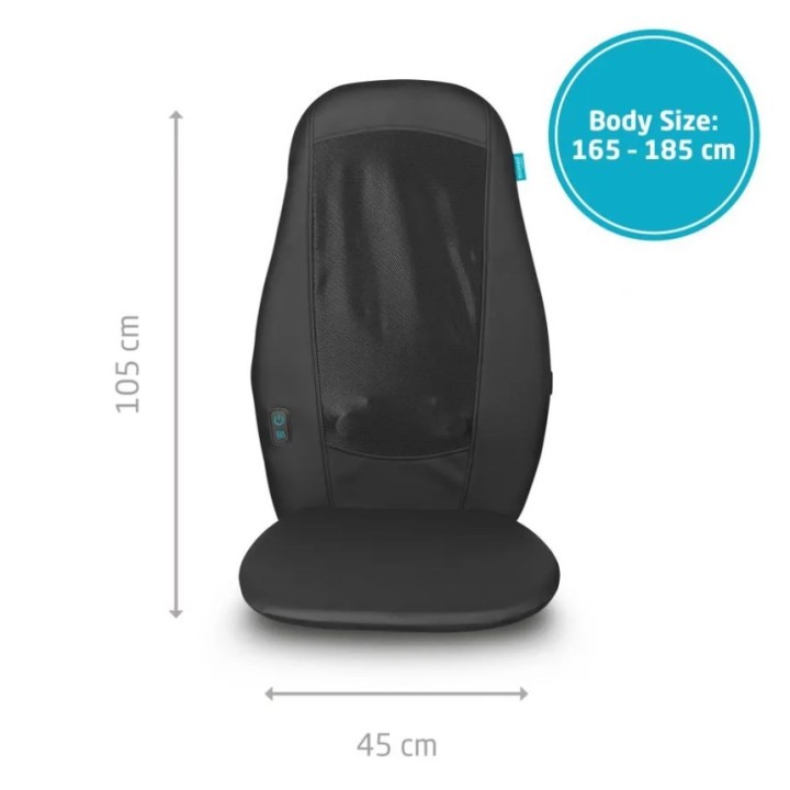 Ecomed MC-15E Cuscinetto massaggiante nero 24 W