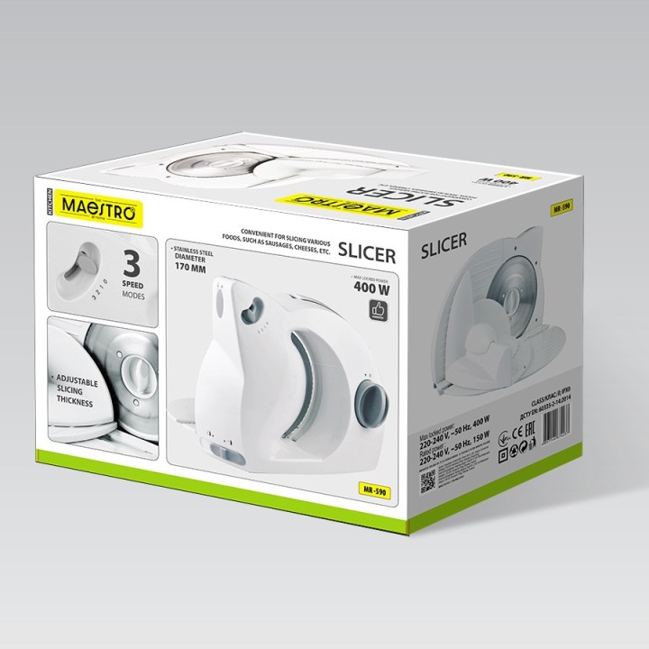 Maestro MR-590 Affettatrice bianca